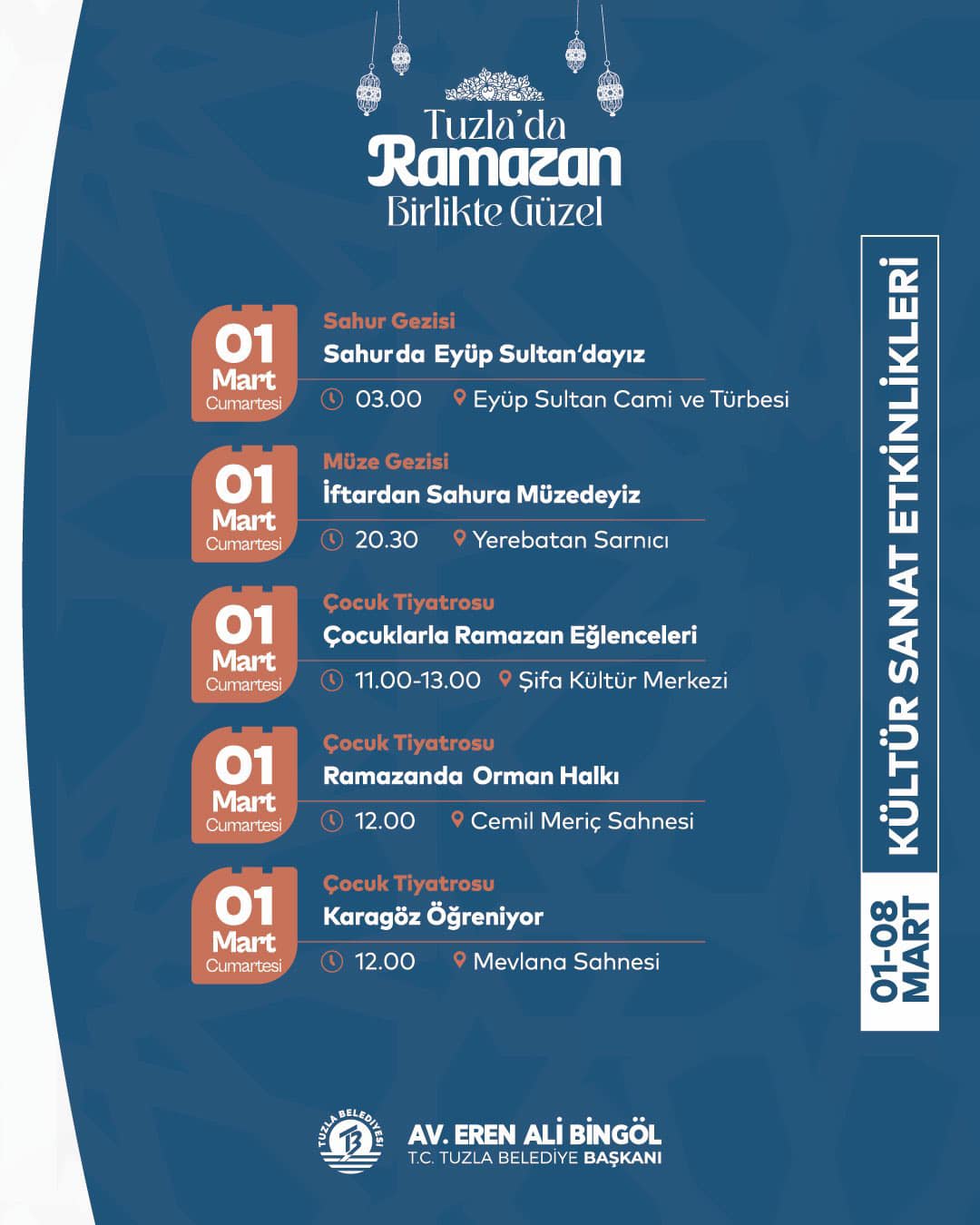 Başkan Eren Ali Bingöl Tuzla’da Ramazan Birlikte Güzel