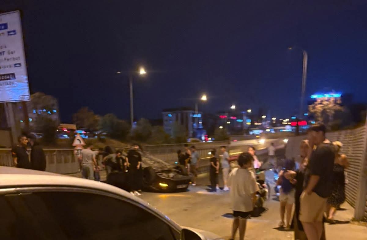 Pendik Tavşantepe’de Zincirleme Kaza: Araç Takla Attı Maltepetv maltepehaber pendikhaber 